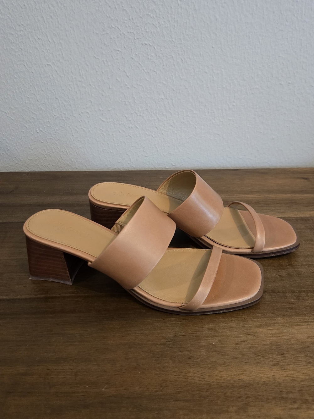 Madewell Leather Strappy Block Heels
